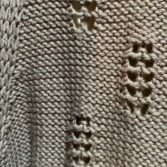 PURE HANDKNIT sweater/vest:: SZ S/M:: gray - Picture 4 of 7